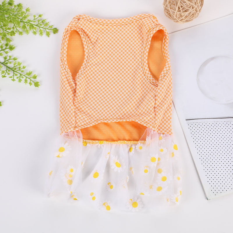 T All-season universal cat and dog clothing, pet chiffon skirt, Bichon Frise, Teddy, Yorkshire Terrier, Schnauzer small dog clothing pic 11