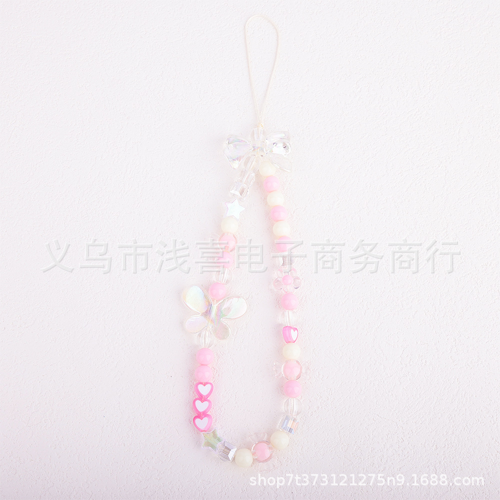 A popular online influencer live-streamed a new style of strawberry mobile phone chain, heart-shaped beaded mobile phone chain and hand-painted beaded mobile phone chain pic 15