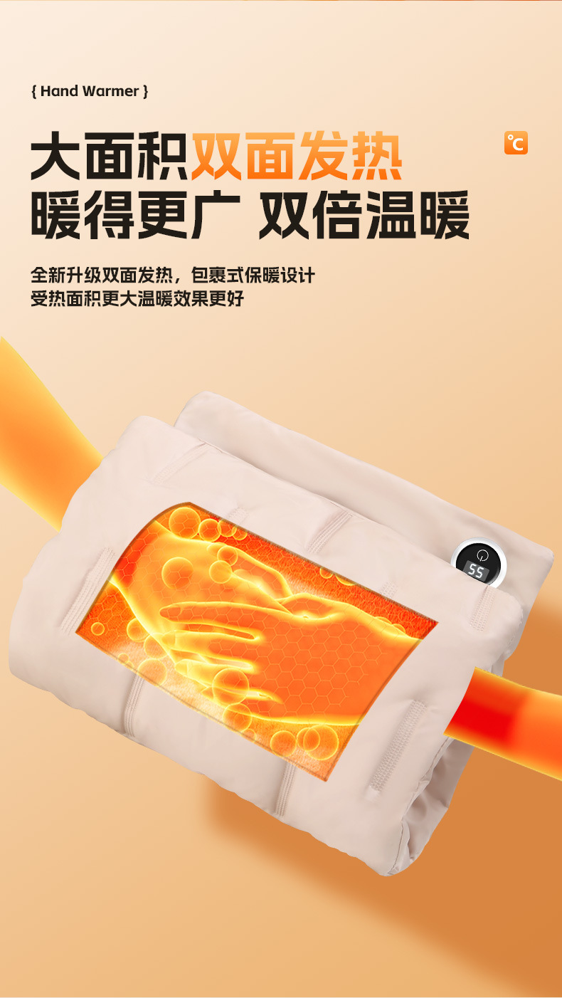 冬季新款石墨烯暖手袋USB暖肚暖手绒毛无水便携暖手宝礼品批发详情9
