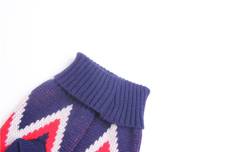 Factory direct sales of pet clothes, autumn and winter teddy pet warm sweaters, British fashionable and cool cat and dog clothing pic 6