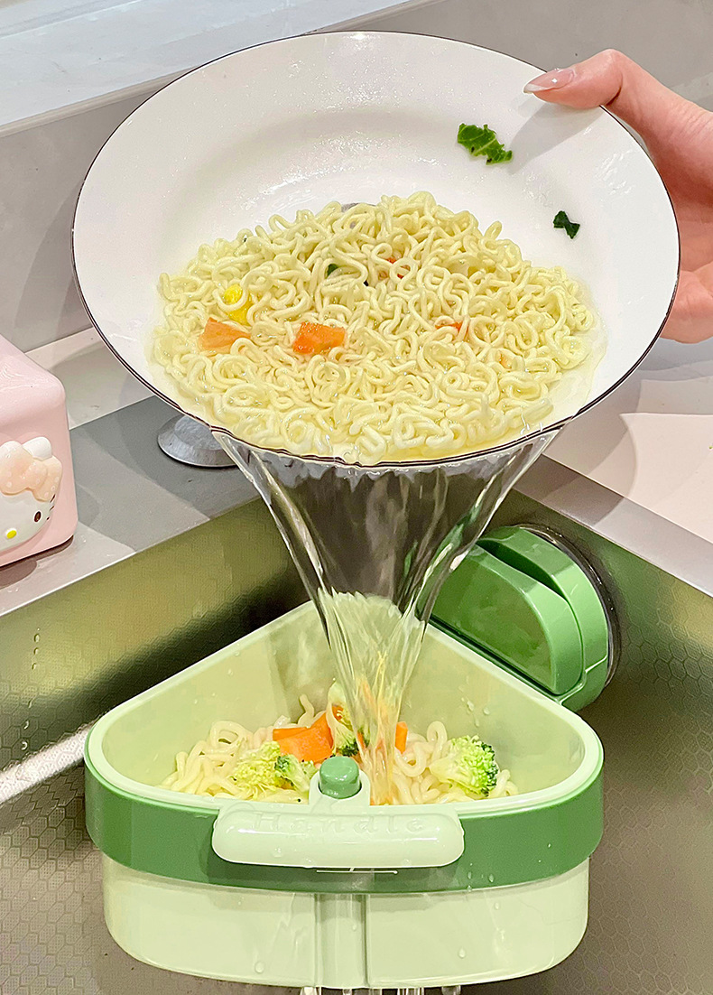 Nordic dry-wet separation draining basket, kitchen draining basket, sealed jar, filter screen, bowl rack, storage wonder pic 4