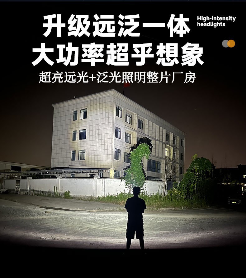 Pailide Cross-border high-power sensor headlamp with long-range flashing integrated 6+1 strong light aluminum alloy for outdoor night fishing and cycling pic 14