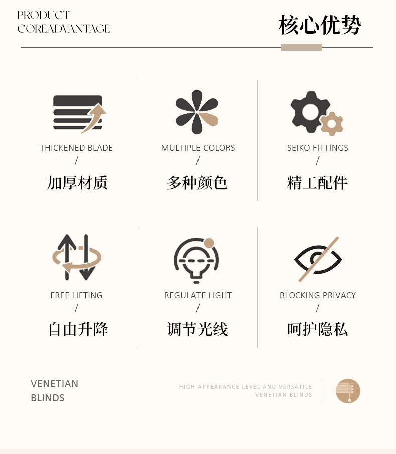 European-style jacquard office bathroom double-layer drawstring soft gauze roller blinds and perforation-free Venetian blinds pic 2