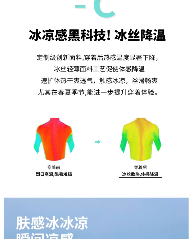 圆领T恤工作服定制冰感落肩短袖班服活动团体服广告文化衫印logo详情13