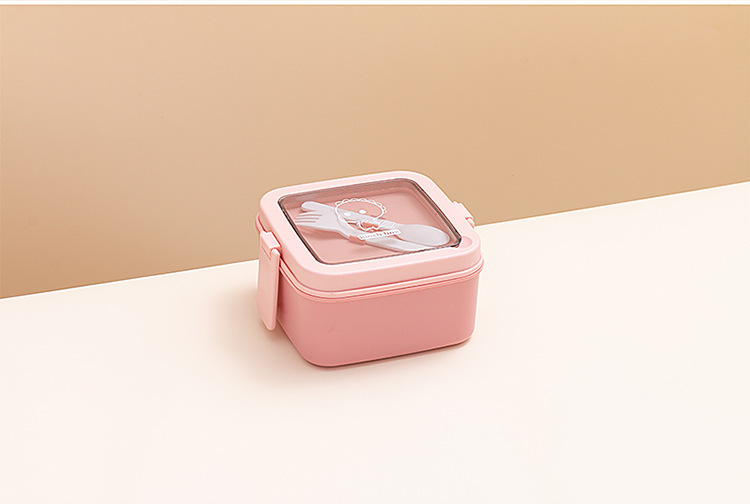 创意双层可收纳日式学生饭盒便当盒可微波加热午餐上班族便携详情21