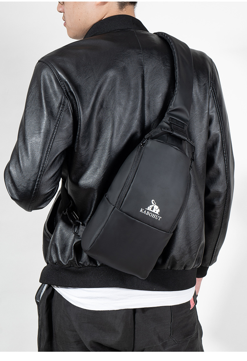 ins trendy brand chest bag for men, casual Japanese single-shoulder bag for men, small backpack for men, trendy crossbody bag for men, new waist bag for men pic 7