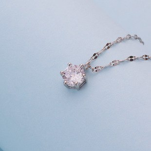 s925 sterling silver pearl necklace, a simple and elegant single beaded pendant, versatile and niche collarbone necklace pic 13