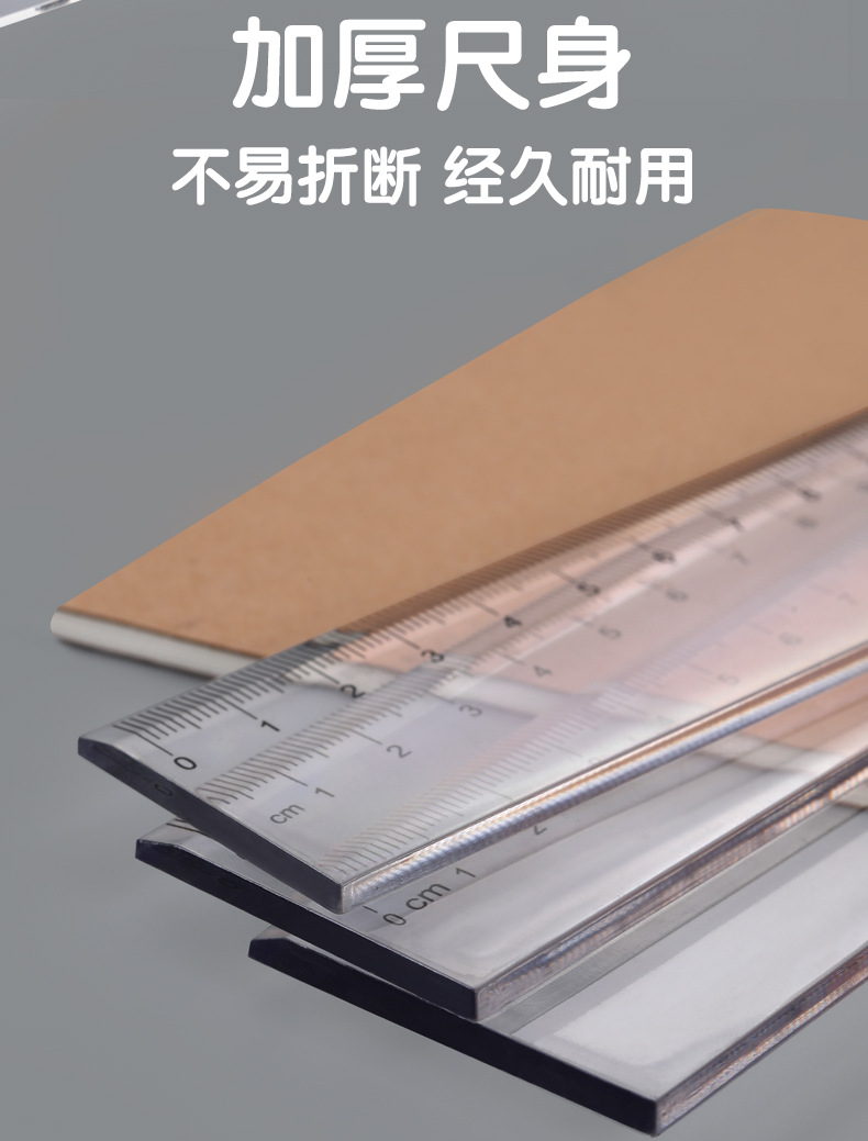 Xiaoyu transparent scale plastic transparent scale plastic ruler pic 6