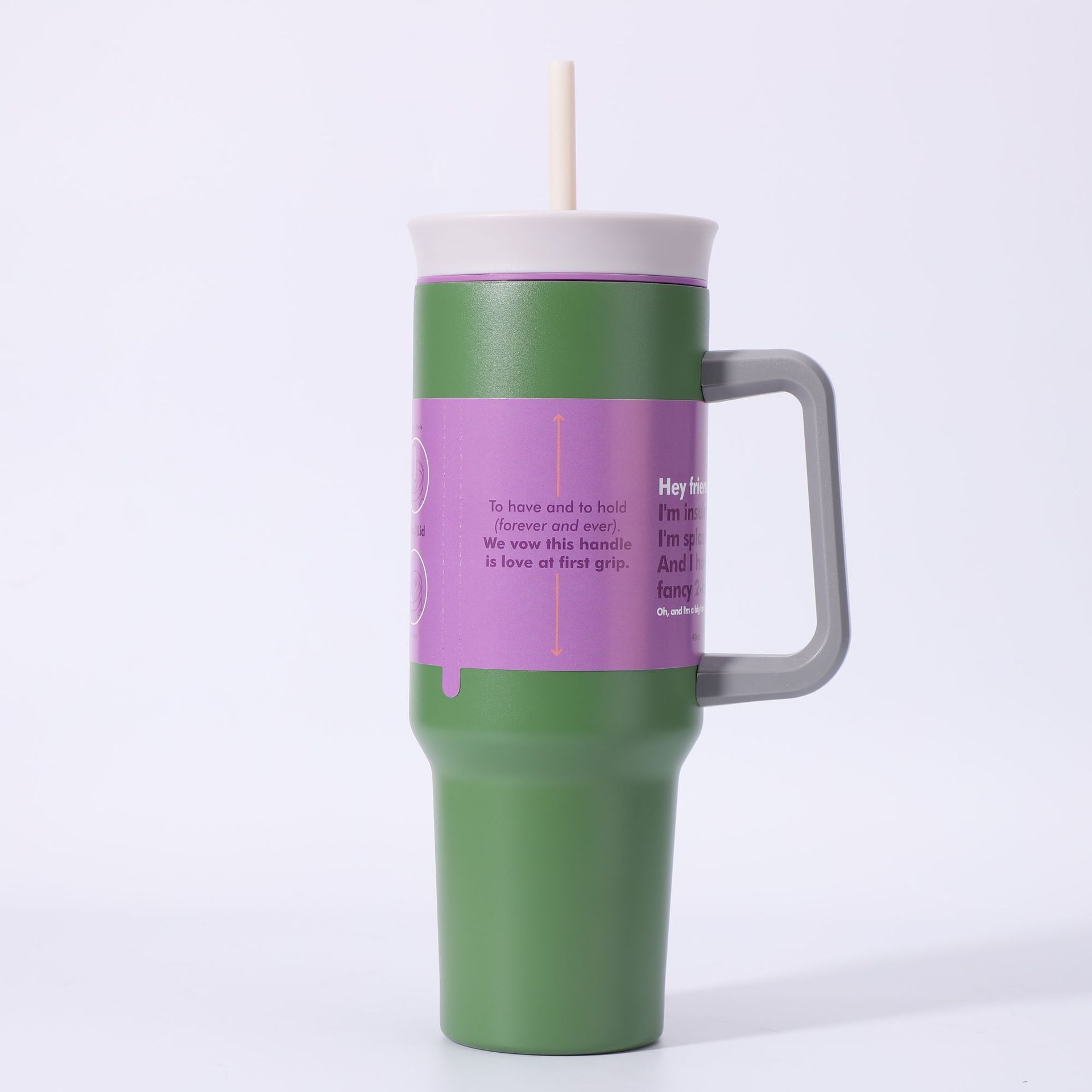 New cross-border 304 stainless steel ice cup, high appearance level, simple insulated water bottle, outdoor portable large-capacity water cup pic 5