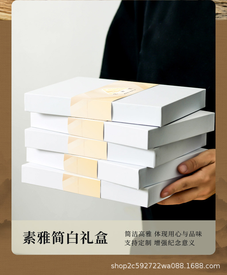 复古珠光皮质记事本订购印logo商务高档办公国风加厚A5笔记本本子详情7