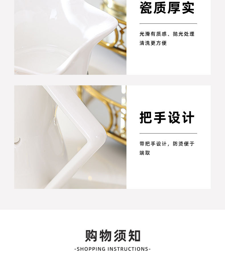 北欧创意陶瓷巧克力火锅炉冰淇淋芝士奶酪融化炉锅DIY蜡烛加热炉详情14