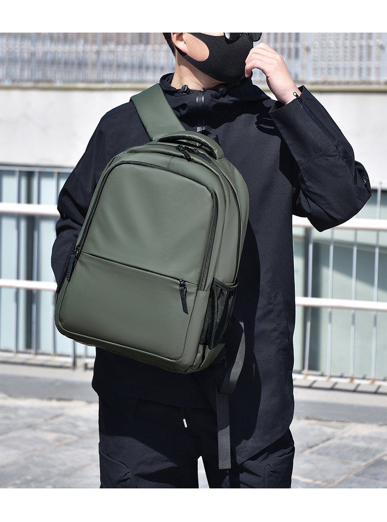 2025新款男士商务旅行户外双肩背包大容量轻便学生包简约电脑包详情15