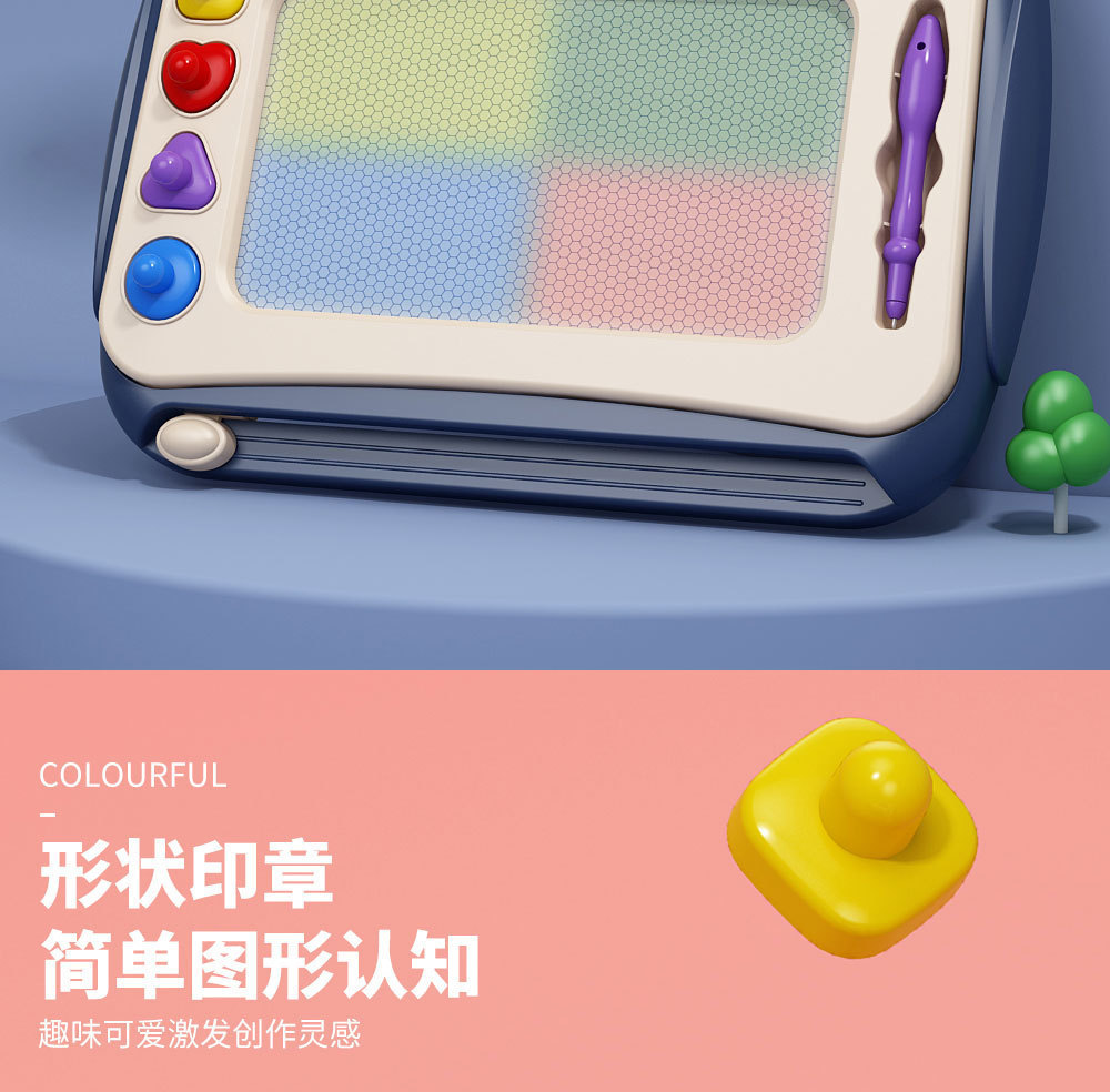 跨境磁性大画板科教玩具写字板彩色磁性画板绘画涂鸦板机构礼品详情5