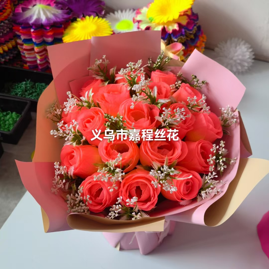 情人蕾 花束 花片   清明花  仿真花  假花绢花塑料花详情12