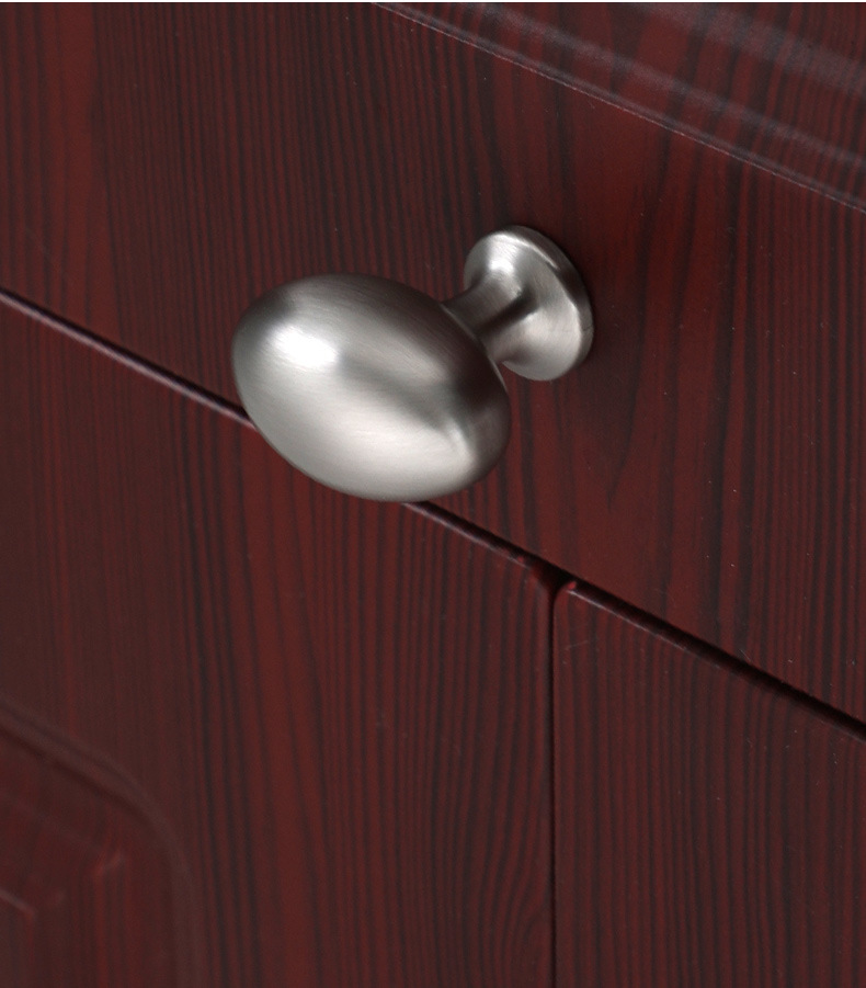 鸽子蛋椭圆抽屉单孔拉手北欧金色亮光黑色橱柜衣柜家具圆形小拉手详情9