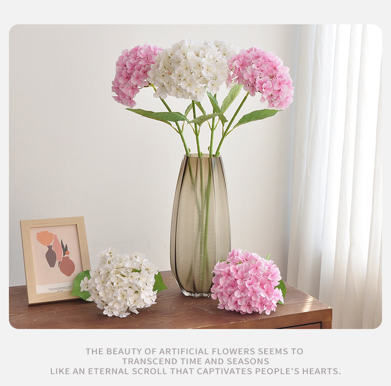 仿真绣球花高档婚庆婚礼布置路引摄影道具3D打印贝拉安娜绣球假花详情23