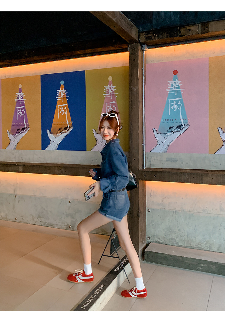 【苏茵茵同款】复古内增高德训鞋2025透气休闲运动女鞋真皮阿甘鞋详情20