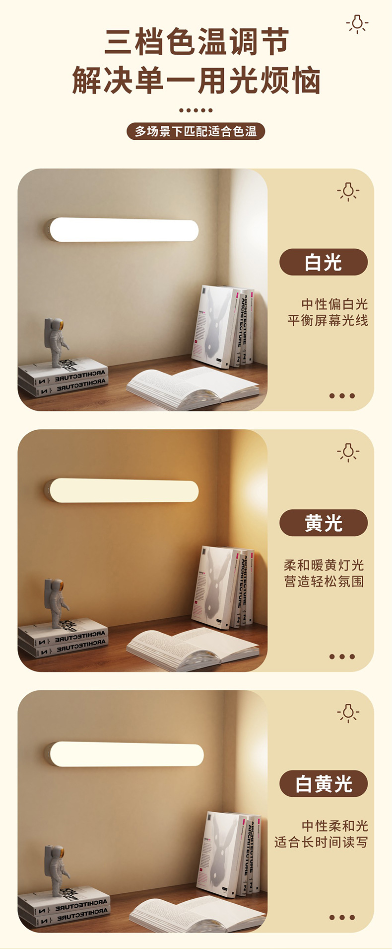 学生宿舍床头灯触摸护眼学习书桌阅读灯酷毙灯LED化妆镜补光灯详情10