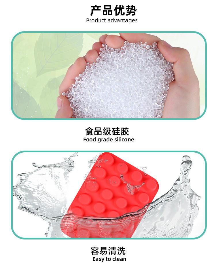 新款15连万圣节骷髅头恐怖系列食品级diy简易脱模巧克力慕斯模具详情2