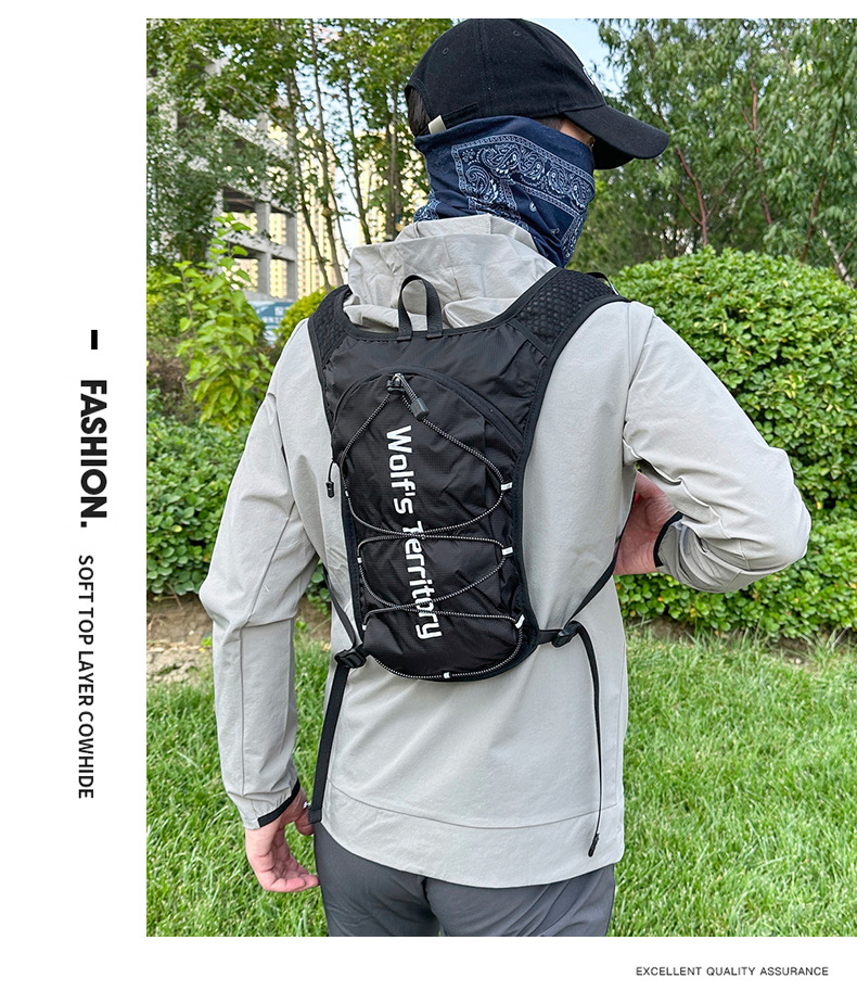 Outdoor cross-country backpacking, marathon running backpacking, hiking small mountain climbing backpack, mountain bike cycling, sports water bag backpacking pic 16