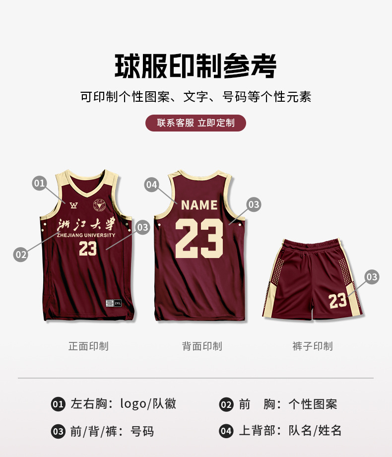 高端篮球服套装男款比赛队服速干吸汗美式单位企事业公司球衣订购详情4
