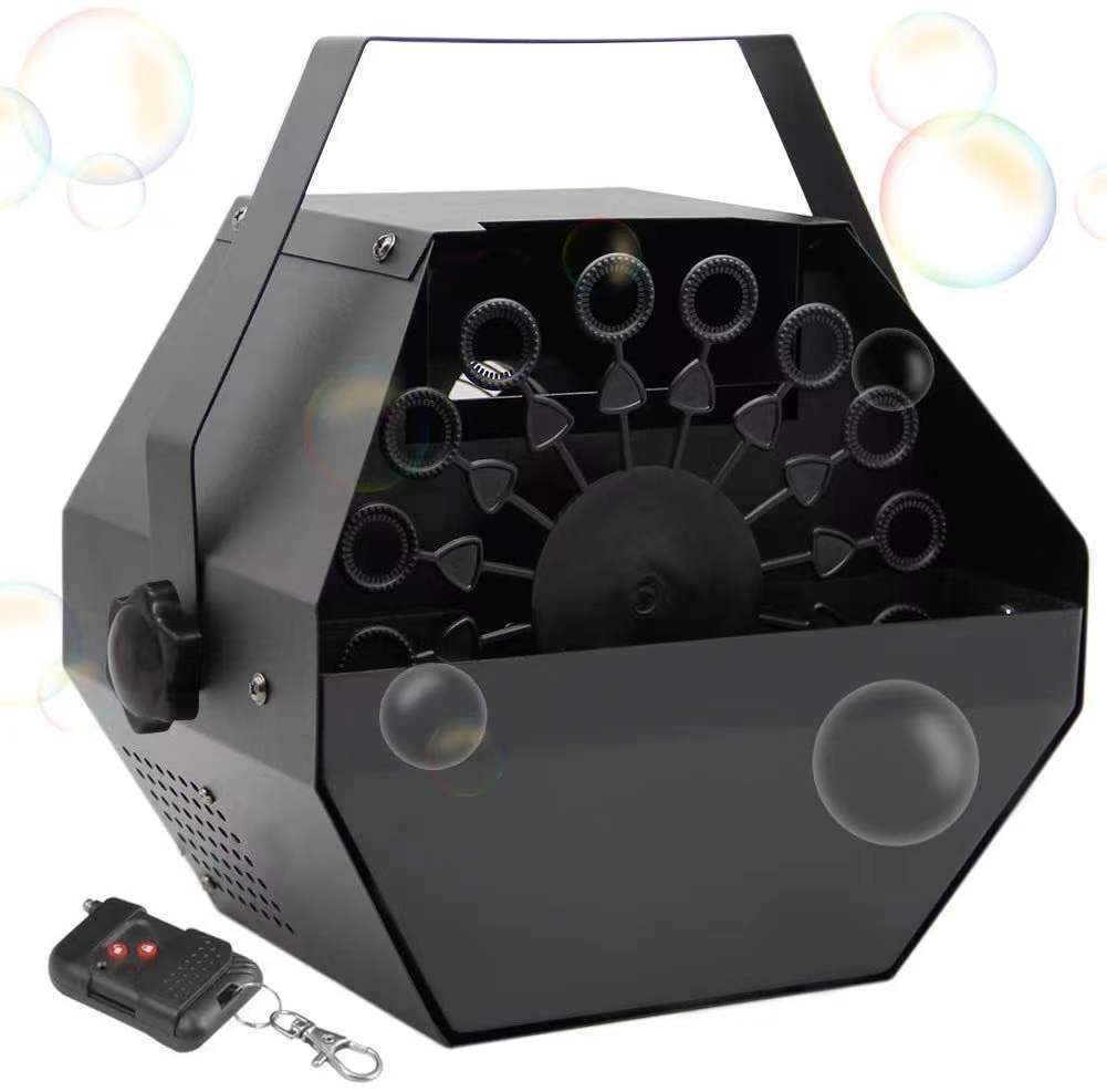 Remote-controlled mini single-wheel bubble machine, wedding stage, bar performance bubble machine, bubble-blowing machine pic 2