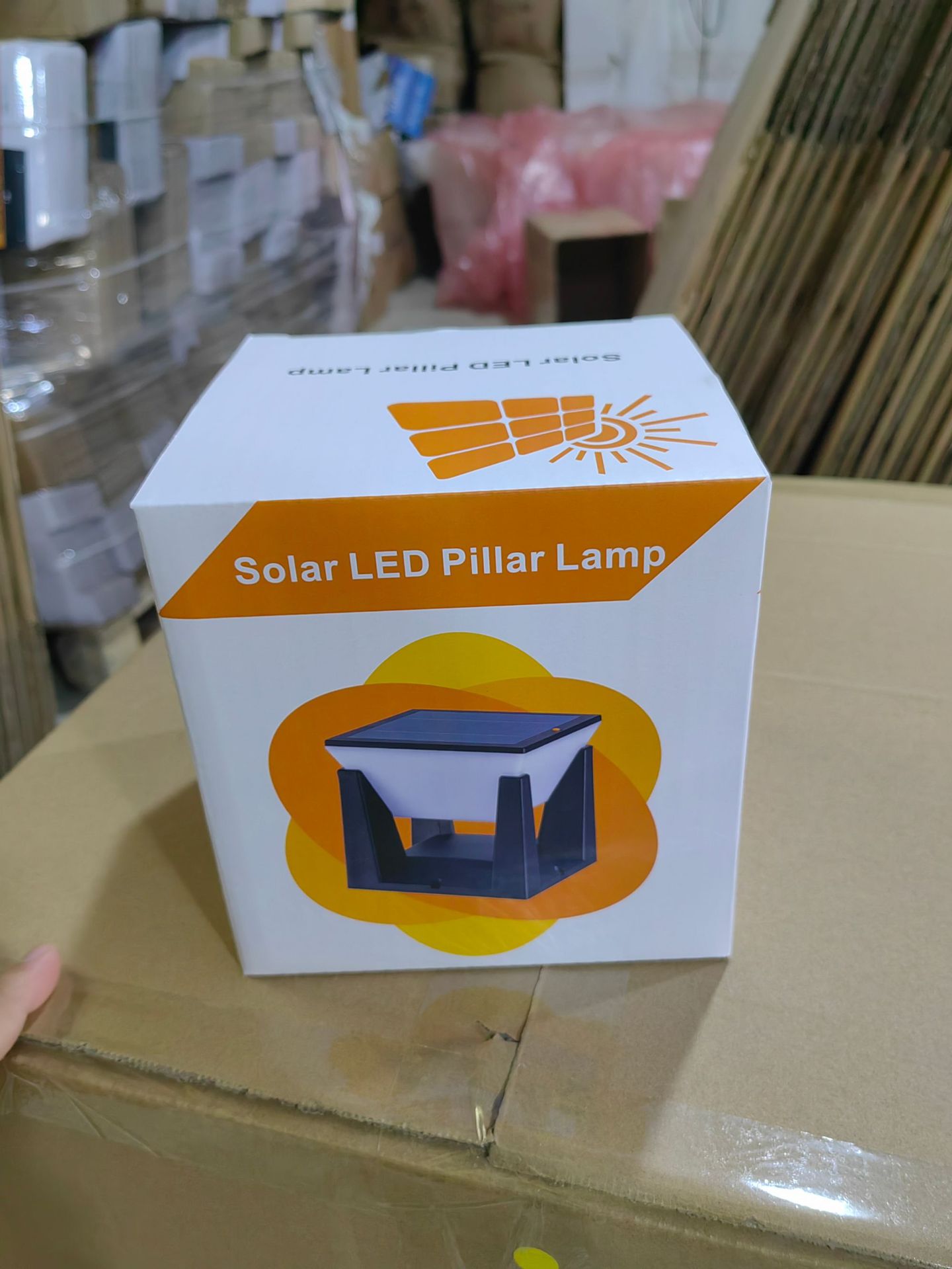 New cross-border solar column head lamp, outdoor fence and fence column lamp, garden simple waterproof outdoor courtyard lamp pic 5