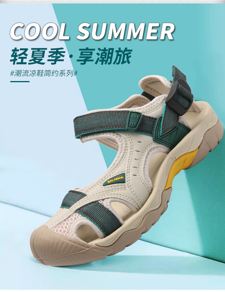 跨境外贸 情侣款 户外凉鞋男女沙滩鞋防滑登山徒步鞋男包头运动鞋详情18