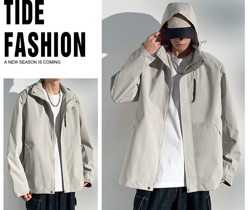 windproof waterproof casual detachable hooded outdoor suit pic 16