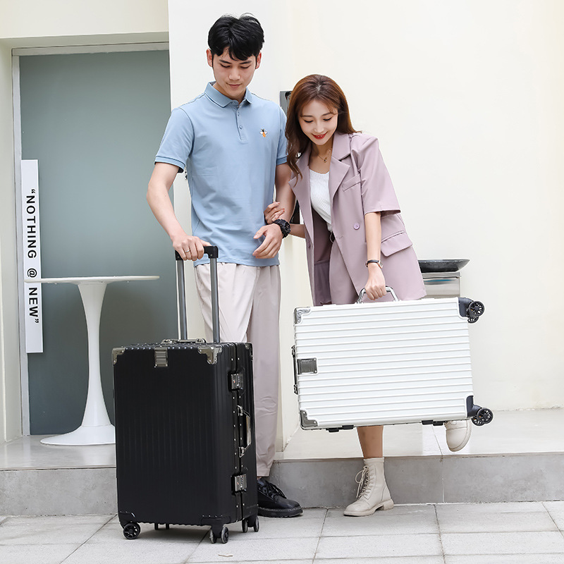 旅行箱男学生大容量铝框密码箱女行李箱结实耐用加厚拉杆箱万向轮详情61