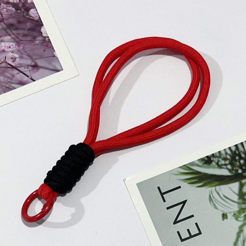 手机挂绳短款拼色打结编织挂绳毛绒钥匙扣编织挂绳防丢吊绳15CM详情21