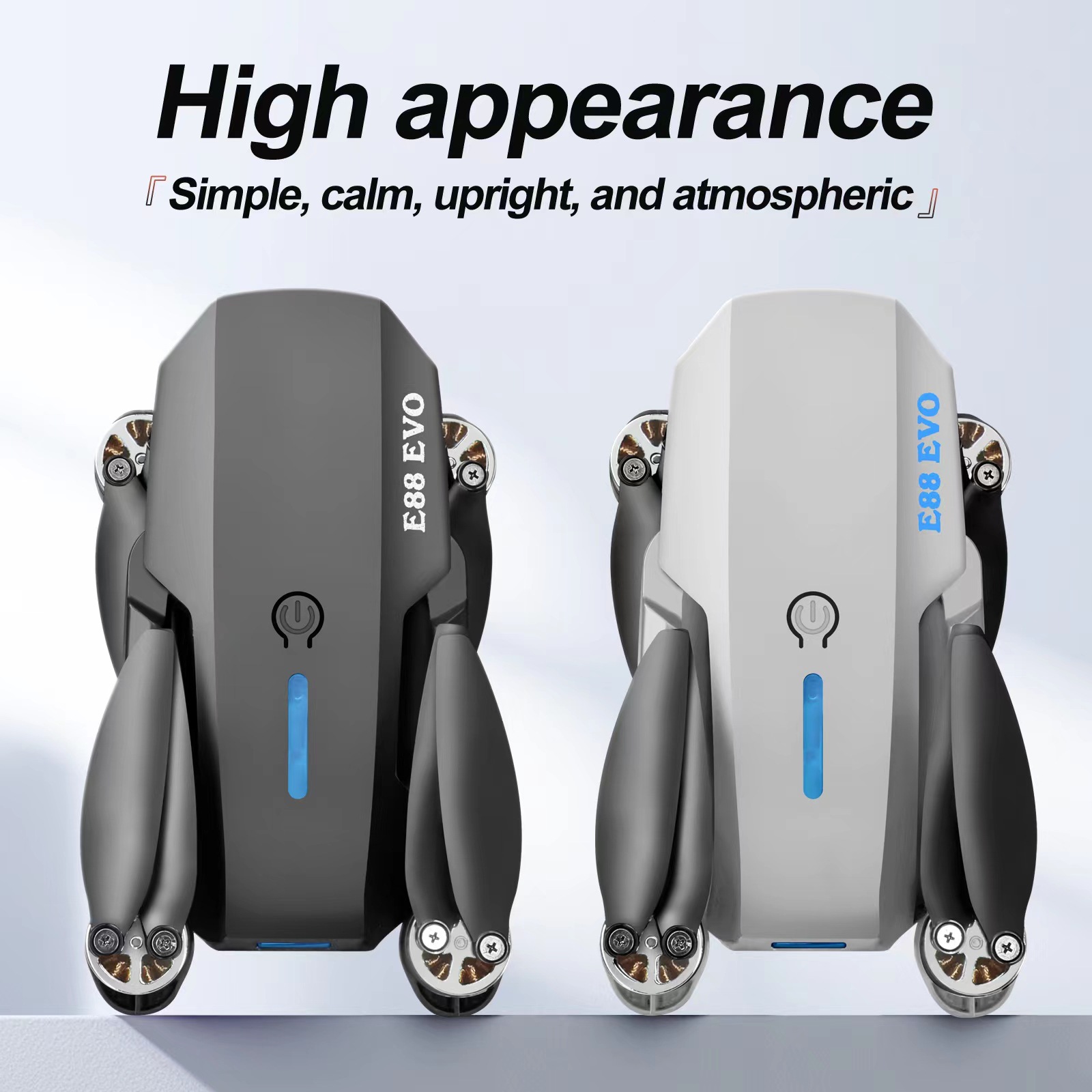 Cross-border E88 unmanned aerial vehicle, brushless motor, GPS, high-definition aerial photography, folding fuselage, optical flow, fixed height, obstacle avoidance, remote control aircraft pic 23