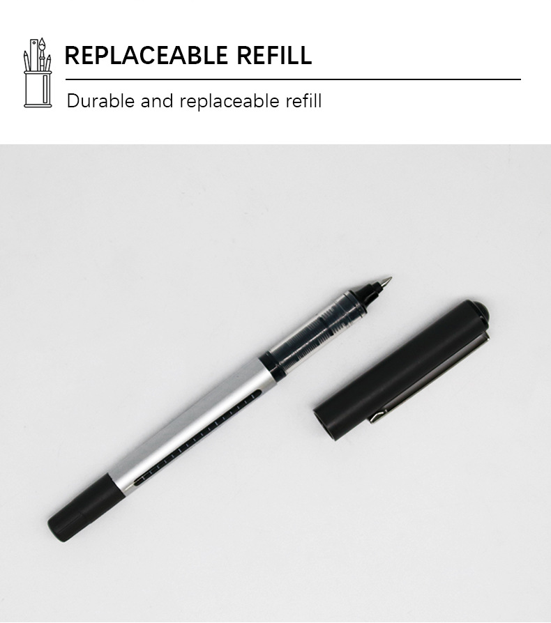 Yalong Cross-border Black high-quality standard 0.5mm bullet Ballpoint Pen and gel Pen for office and study pic 3