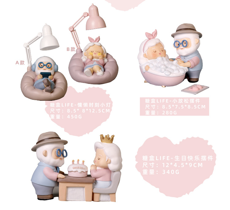 Customized and processed creative resin handicraft ornaments for living rooms, bedrooms, tabletops, wedding anniversaries and birthdays, as gifts for elders pic 3