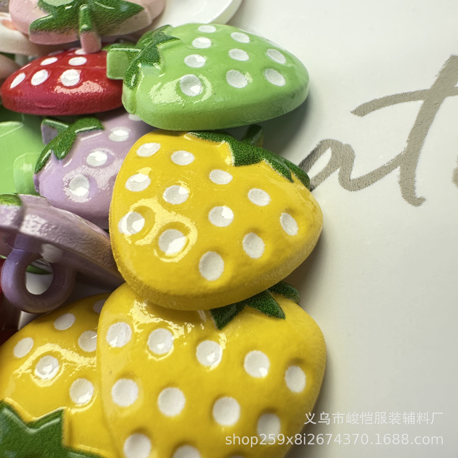 diy resin accessories for watermelon, strawberry, pineapple and apple, fruit slices, hair accessories, hair clips, cream glue, oiling and colorful buttons pic 2