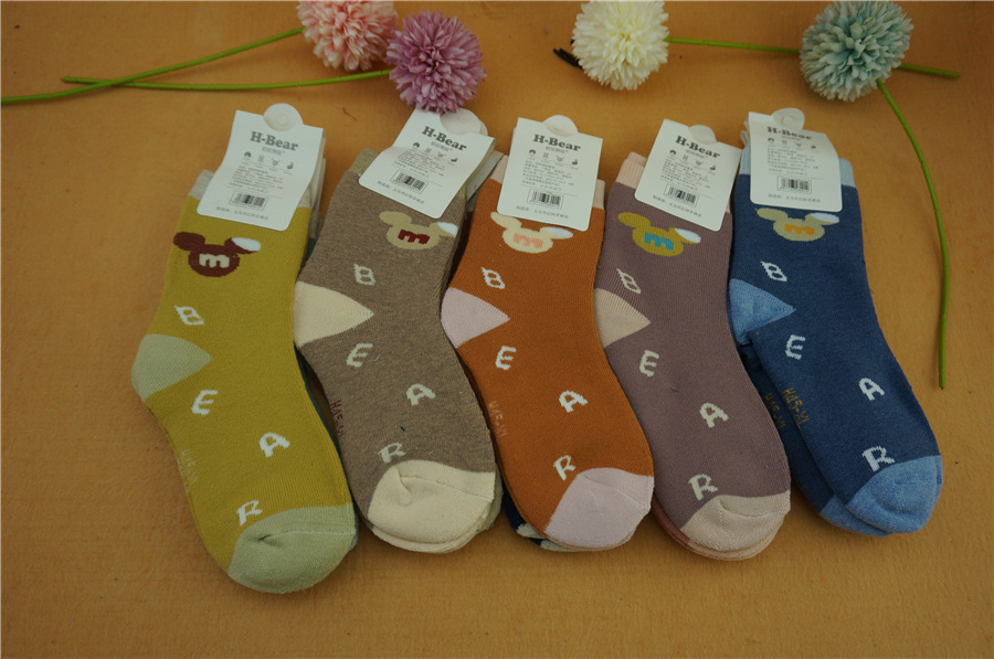 哈呗熊娃新品冬季宝宝毛巾袜毛圈袜儿童保暖婴儿学生袜子详情7