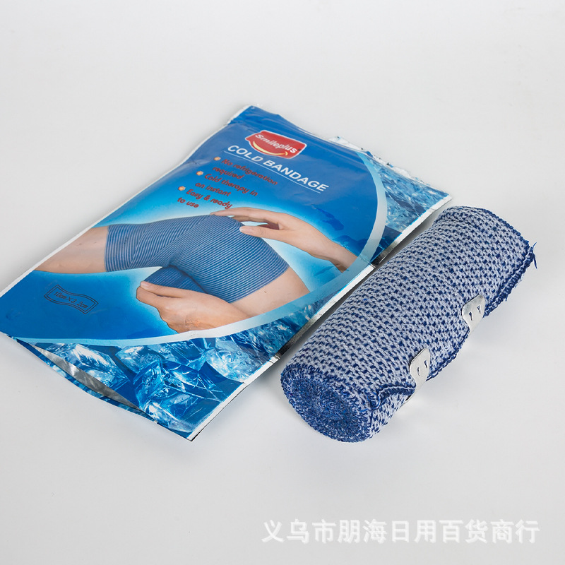 Quick-cooling ice bandage, cold compress for cooling, self-adhesive elastic ice bandage, first aid, physical therapy, sprain cooling, sports bandage pic 7