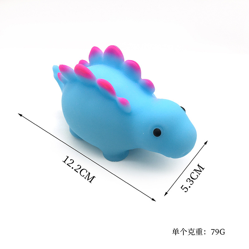 Cross-border best-selling dinosaur stress-relieving pinching fun Stegosaurus release toy Creative Cartoon TPR stress-relieving soft rubber ball pic 4
