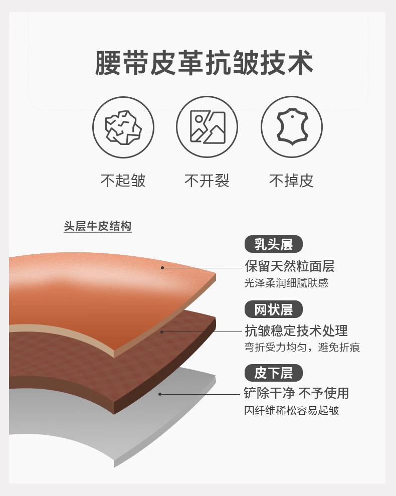 Songmont山下有松腰带双面自由搭配设小众简约牛皮女装饰腰带详情6