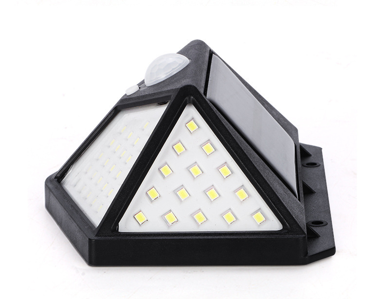 Cross-border 100led solar wall lamp, human body sensing light control, waterproof garden lamp, outdoor small street lamp, solar lamp pic 22