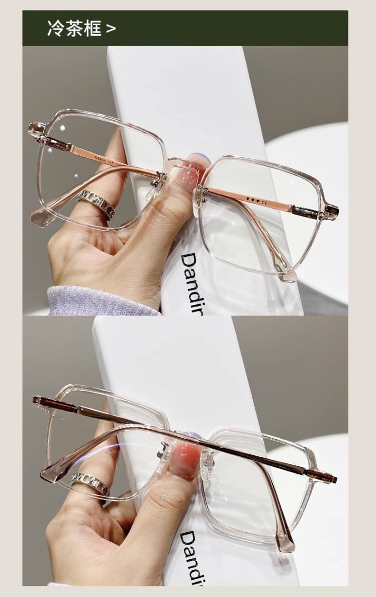 防蓝光老花镜女网红时尚潮款年轻老花眼镜高清大框老光眼镜成品男详情22