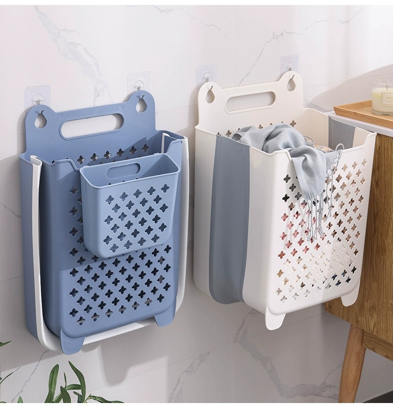 壁挂脏衣篮家用折叠洗衣篮储物大收纳筐塑料脏衣篓批发娃娃收纳桶详情27