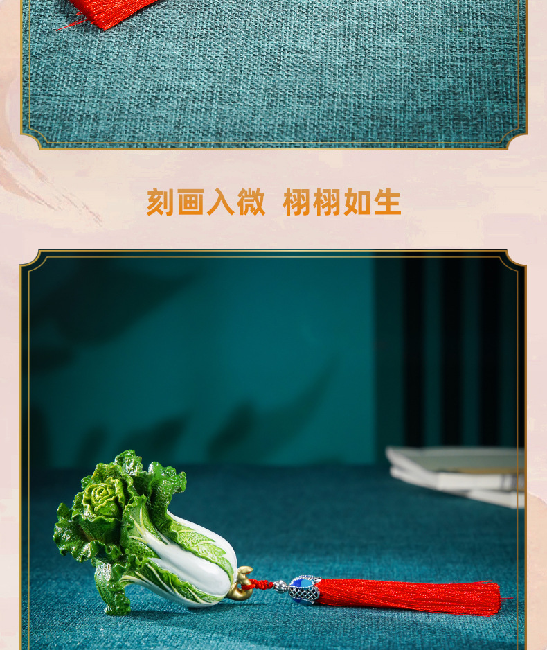 厂家直销铜摆件《手中有财》铜工艺品家居饰品铜白菜手把件 送礼详情4