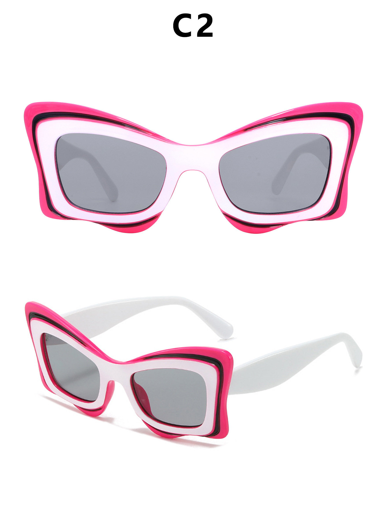 2024新款女士猫眼墨镜女个性防紫外线女款太阳眼镜时尚跨境太阳镜详情10