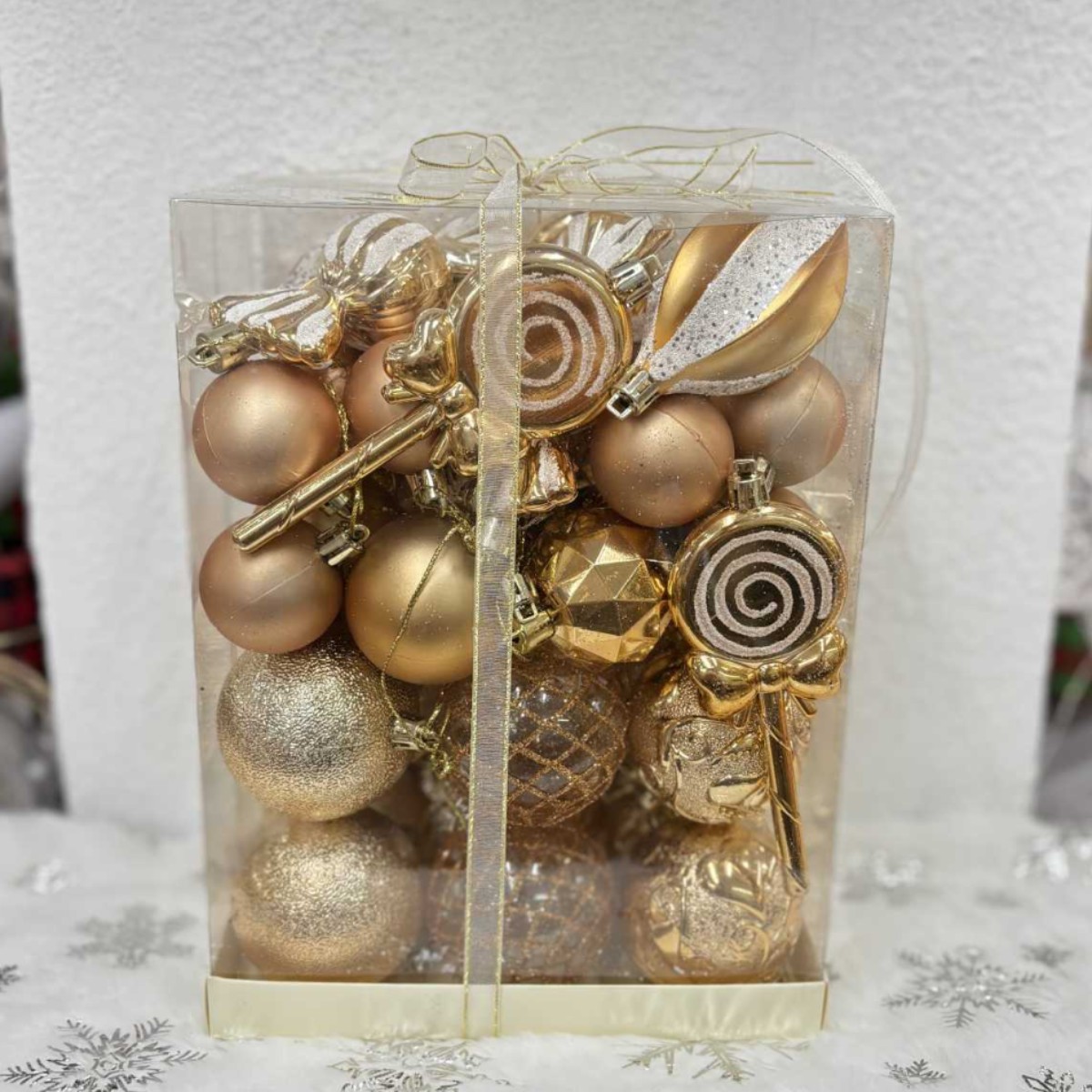 Amazon ambience-themed painted ball accessories, Christmas party, wedding, Christmas tree, candy pendants, Christmas decorations pic 1