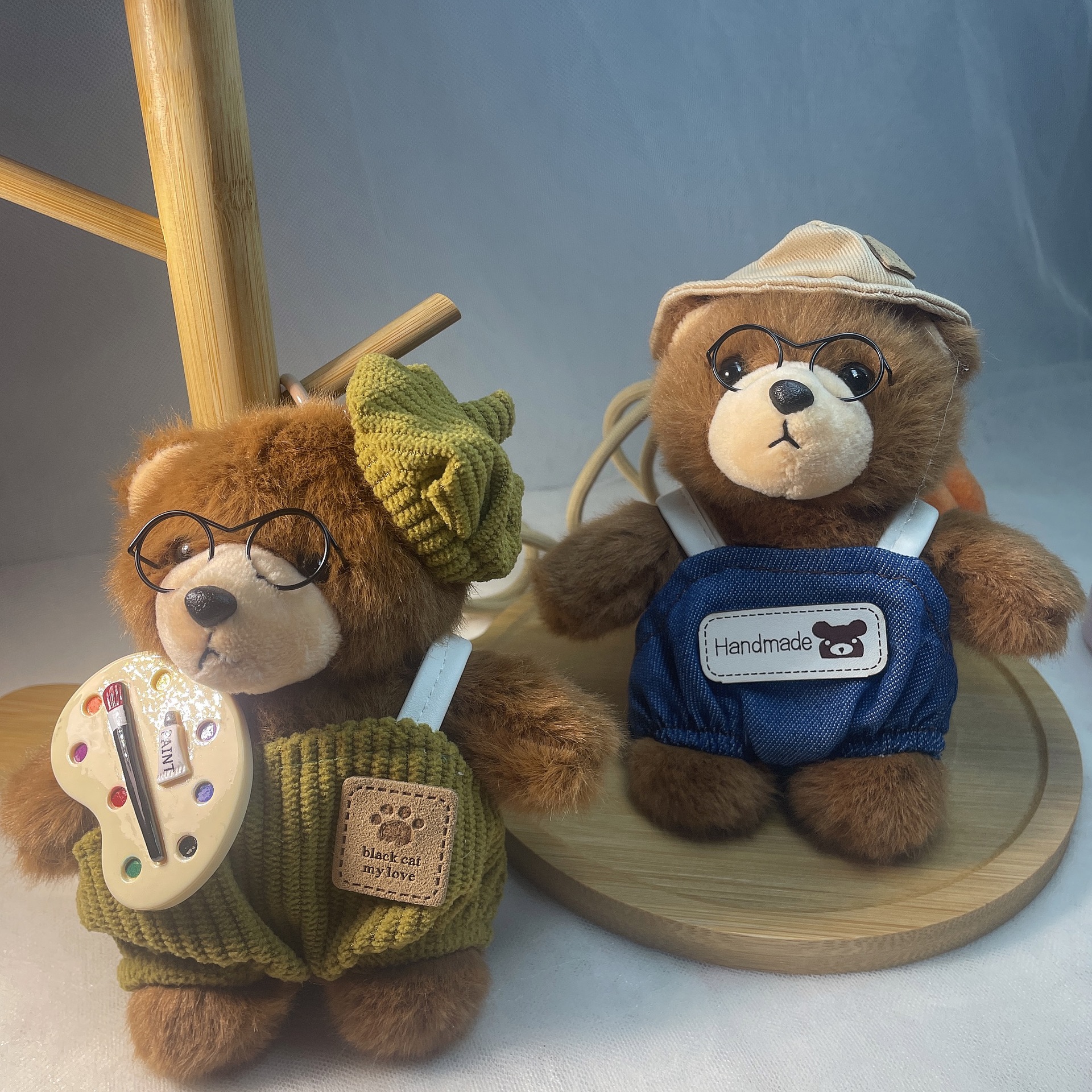 威廉熊挂件毛绒玩具创意小熊情侣钥匙扣包包挂饰生日礼物女生礼物详情5