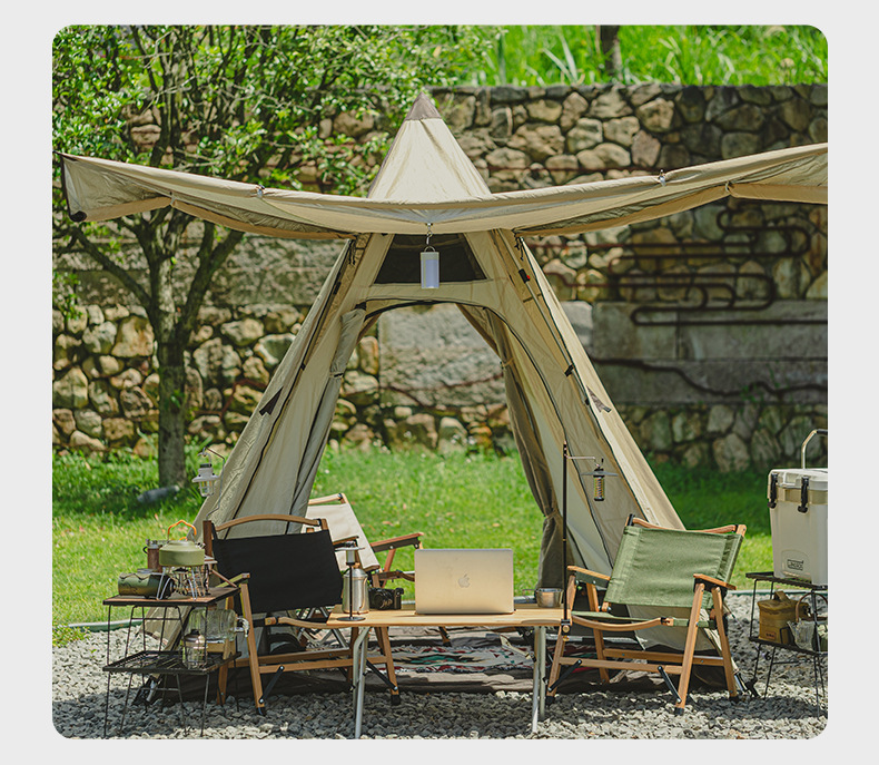 户外楠竹折叠桌家用饭桌茶几便携式露营桌野营野餐桌休闲餐桌详情12