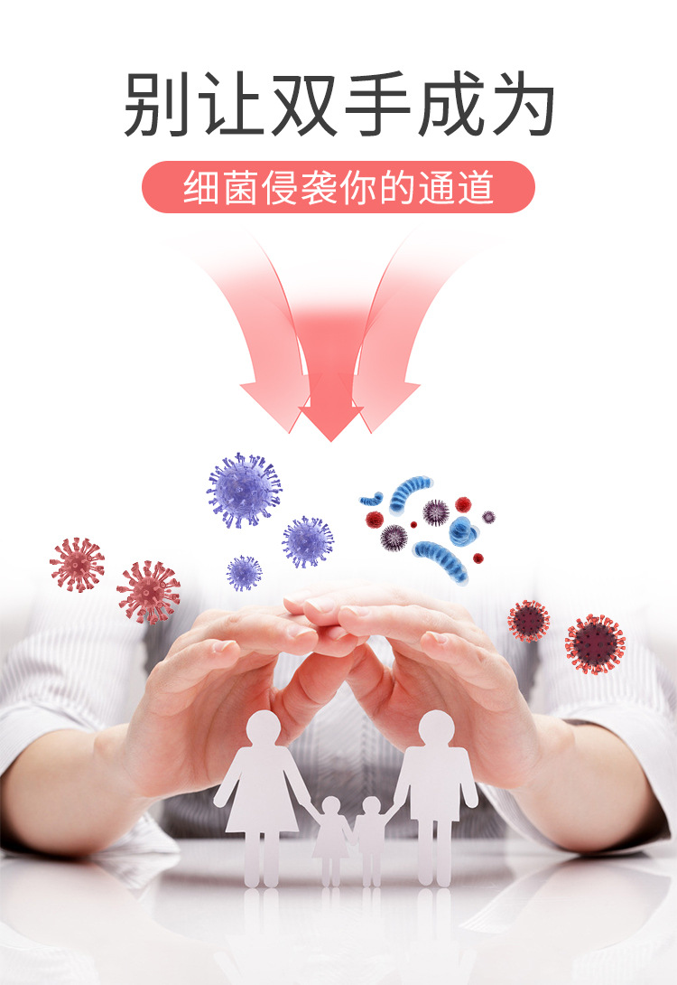 免洗消毒凝胶酒精500ml家用批发厂家代发抑菌凝胶详情2