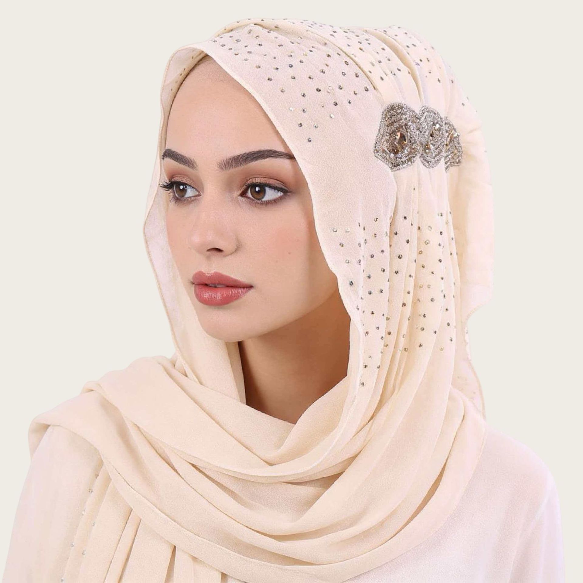 M163速卖款新款头巾民族风围巾盖头雪纺烫钻跨境货源详情12