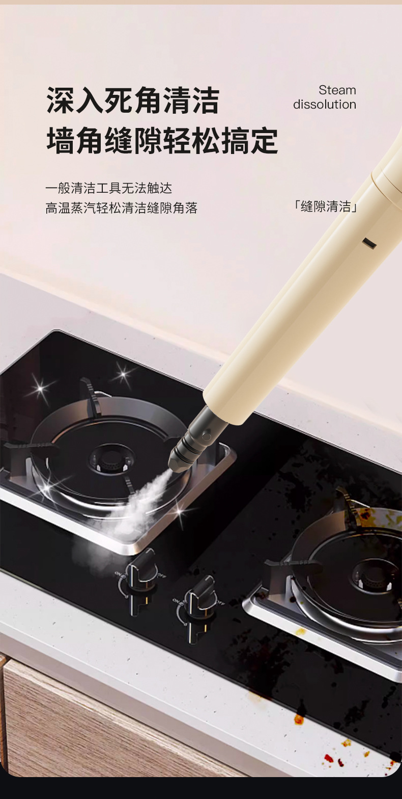 新款高温高压蒸汽清洁机家用小型厨房空调家电油烟机清洗机清洁器详情13